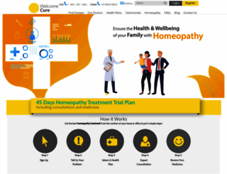 welcomecure.com screenshot