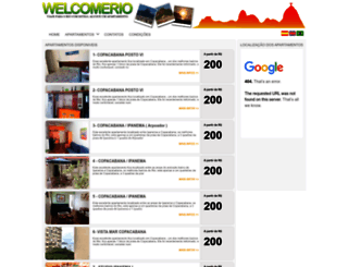 welcomerio.com.br screenshot