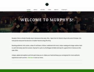 welcometomurphys.com screenshot