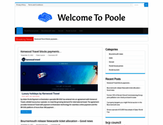welcometopoole.co.uk screenshot