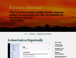 welcometosherwood.wordpress.com screenshot