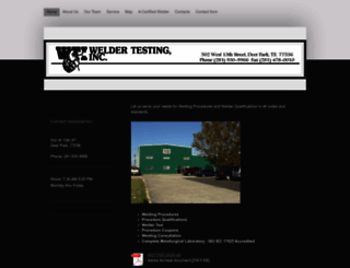 weldertesting.com screenshot