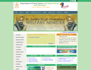 welfarepunjab.gov.in screenshot