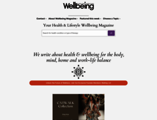 wellbeingmagazine.com screenshot