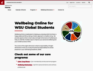 wellbeingonline.wsu.edu screenshot