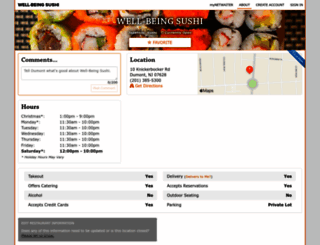 wellbeingsushi.netwaiter.com screenshot