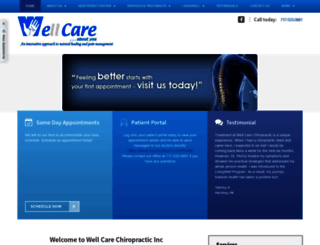 wellcarechiropractic.com screenshot
