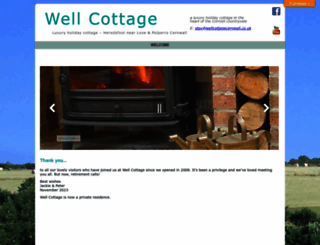 wellcottagecornwall.co.uk screenshot