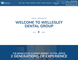 wellesleydentalgroup.com screenshot