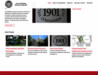 wellesleyhistoricalcommission.org screenshot