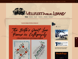 wellfleetlibrary.org screenshot