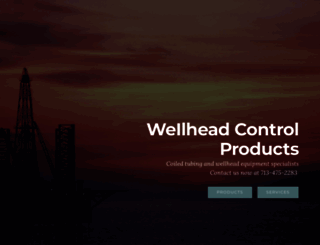 wellheadcontrol.com screenshot