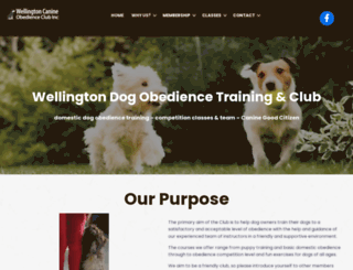 wellingtondogtraining.nz screenshot