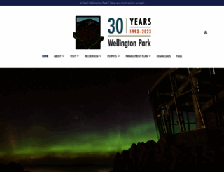 wellingtonpark.org.au screenshot