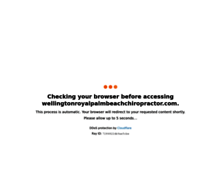 wellingtonroyalpalmbeachchiropractor.com screenshot