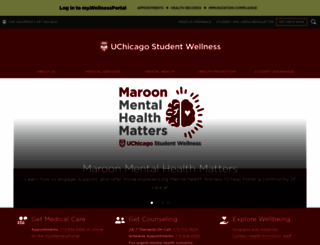 wellness.uchicago.edu screenshot