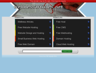 wellnessarticles.net screenshot