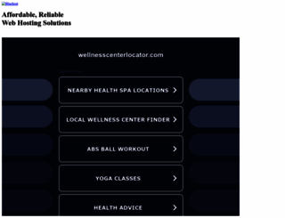 wellnesscenterlocator.com screenshot