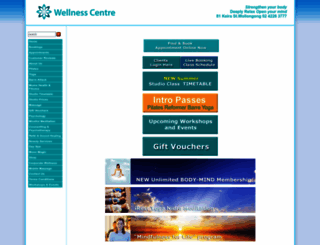 wellnesscentre.net.au screenshot