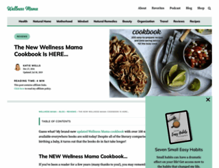 wellnessmamacookbook.com screenshot