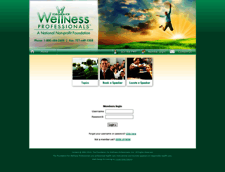 wellnessspeakers.org screenshot