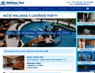 wellnesstour.cz screenshot