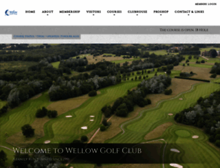 wellowgolfclub.co.uk screenshot