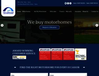 wellsbridgemotorhomes.com screenshot
