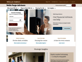 wellsfargoadvisorsinfo.com screenshot