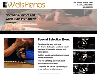 wellspianos.com screenshot