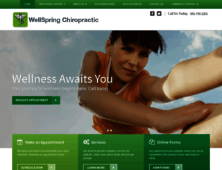 wellspringchiropractic.com screenshot