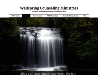 wellspringcounselingministries.net screenshot