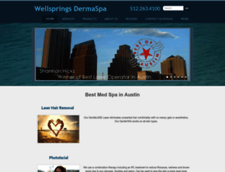 wellspringsdermaspas.com screenshot