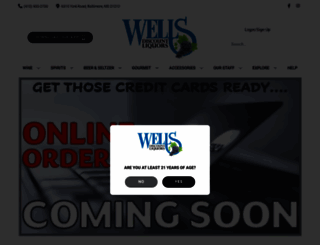 wellswine.com screenshot
