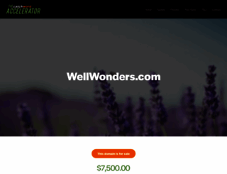 wellwonders.com screenshot