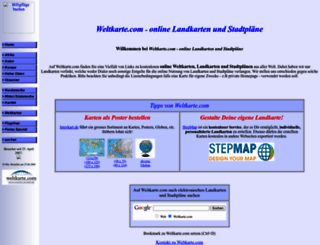 weltkarte.com screenshot