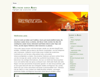 weltreise.asia screenshot