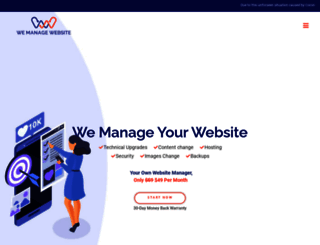 wemanagewebsite.com screenshot