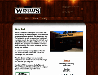 wenellispizza.com screenshot