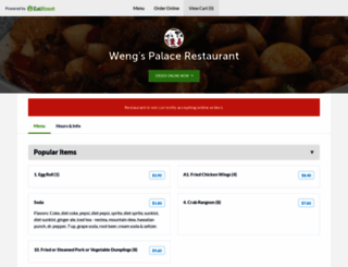 wengspalacerestaurantnyc.com screenshot