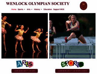 wenlock-olympian-society.org.uk screenshot