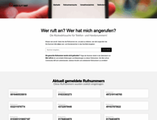 wer-ruft-an.com screenshot