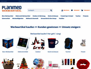 werbeartikel-planimed.de screenshot
