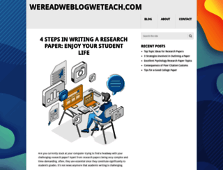 wereadweblogweteach.com screenshot