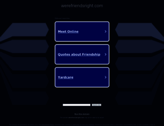 werefriendsright.com screenshot