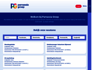werkenbijparnassiagroep.nl screenshot