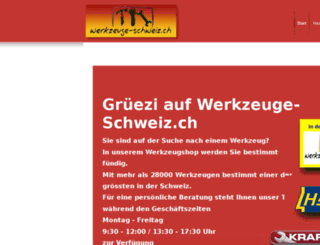 werkzeuge-schweiz.ch screenshot