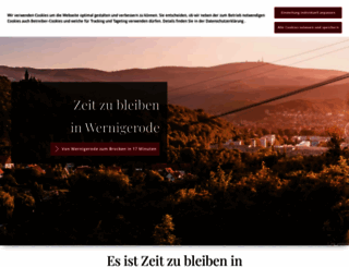 wernigerode-tourismus.de screenshot