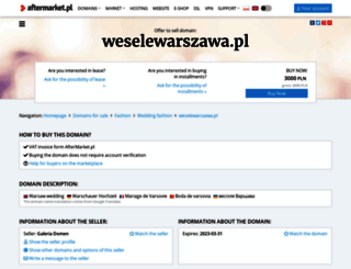 weselewarszawa.pl screenshot