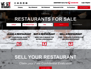 wesellrestaurants.com screenshot